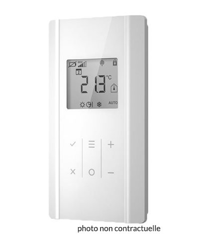 Thermostat d'ambiance électronique pour le chauffage et le  chauffage/refroidissement avec écran - SAUTER Schweiz